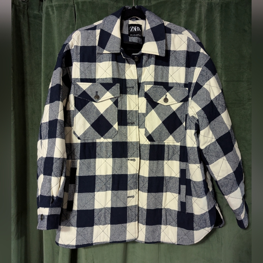 Zara Plaid Chore Jacket